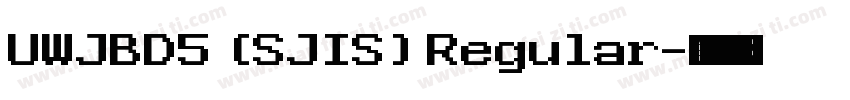 UWJBD5 (SJIS) Regular字体转换